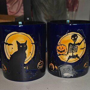 Halloween midnight moon mugs